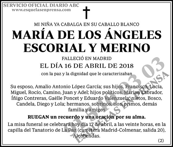 María de los Ángeles Escorial y Merino
